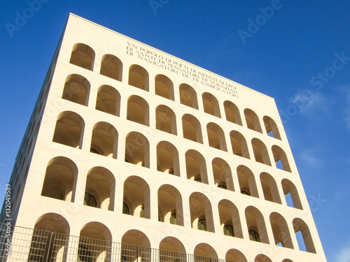 Square Colosseum in Rome, Italy photo