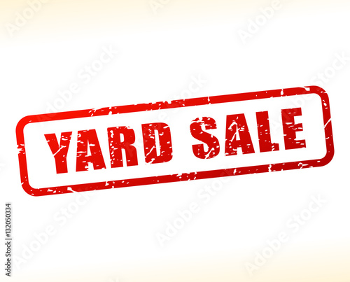yard sale text buffered