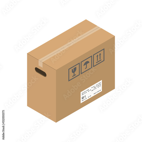 Move service box vector illustration