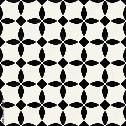 Abstract geometric black and white hipster deco art pattern