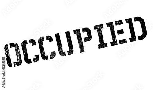 Occupied rubber stamp