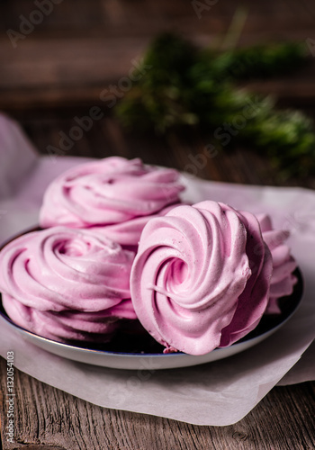 Wallpaper Mural Russian marshmallows, zephyr on wooden table. Still life. Torontodigital.ca