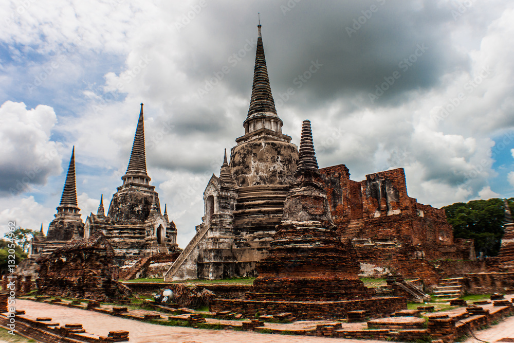 Ruins of Wat Thammikarat, Ayutthaya, Thailand