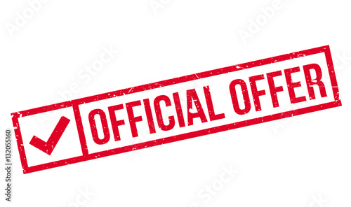 Obraz na plátně Official Offer rubber stamp