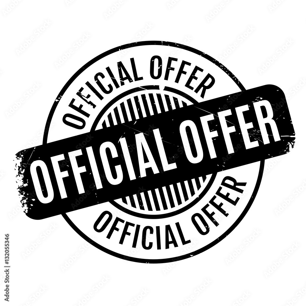 Official Offer rubber stamp