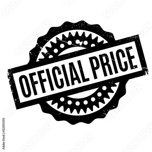 Official Price rubber stamp