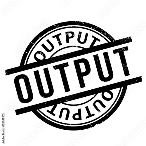 Output rubber stamp