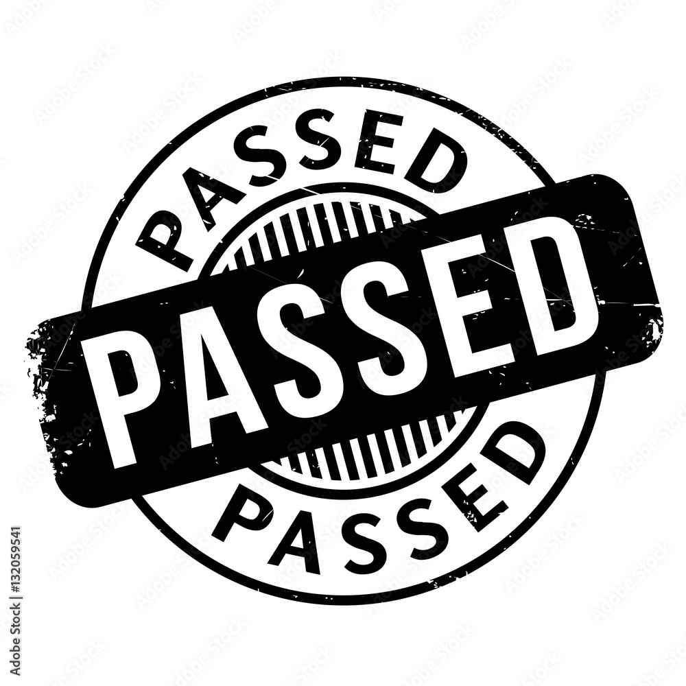 Fototapeta premium Passed rubber stamp