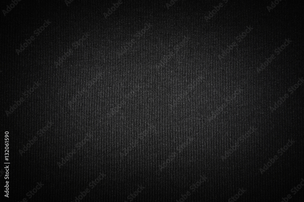 Black fabric texture