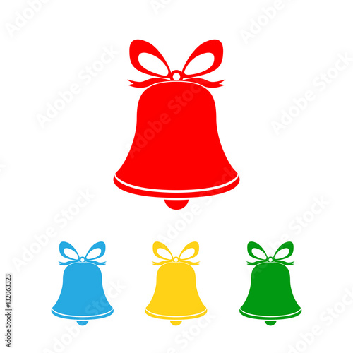 Hand bell icon. Vector illustration.