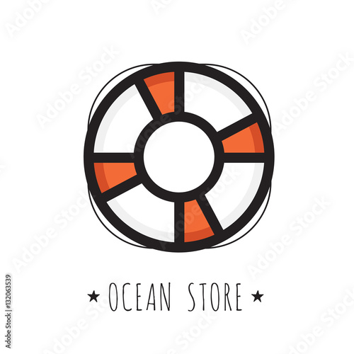 Bouée de sauvetage pour un logo de matériel et d'accessoires pour bateaux