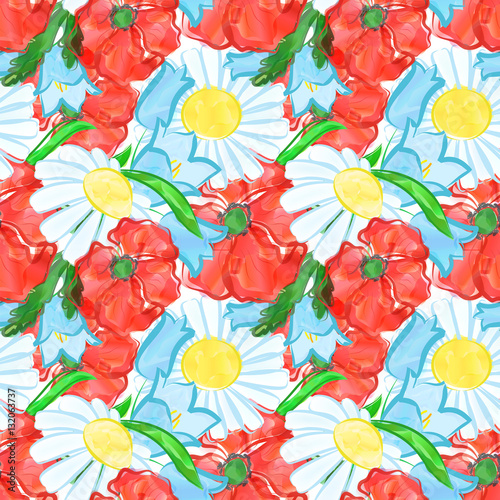 watercolor flowers background
