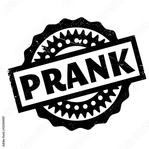 Prank rubber stamp