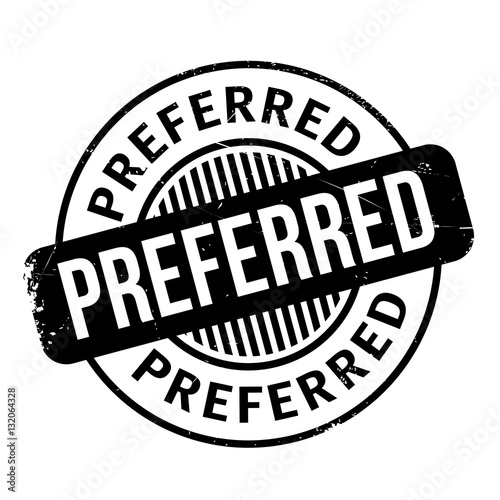 Preferred rubber stamp