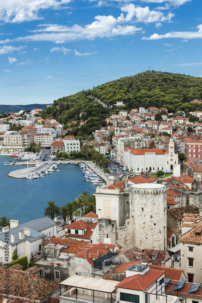 Sights of Croatia. Beautiful city Split. Croatian paradise.