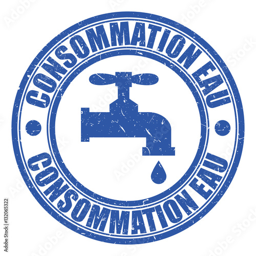 Logo consommation eau.
