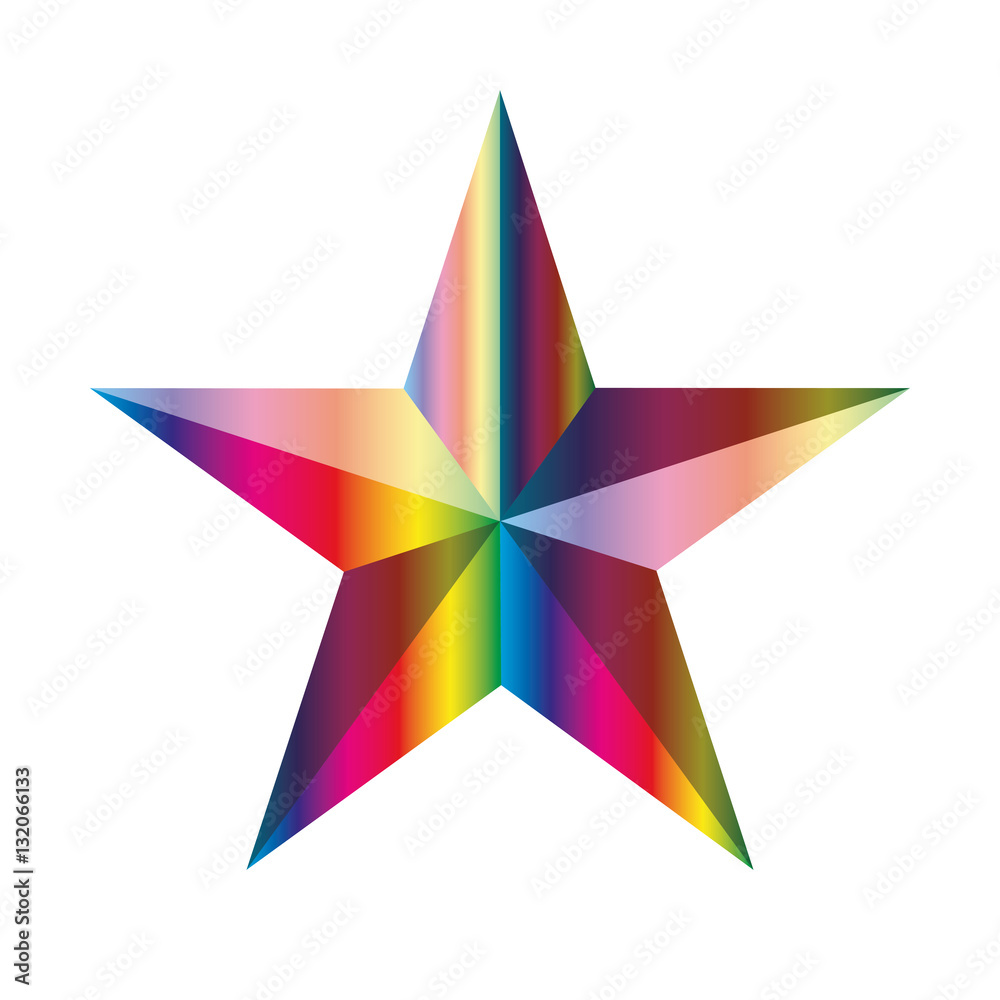 Stern - Regenbogen Stern - Regenbogen