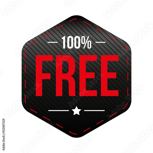 Hundred percent free vector
