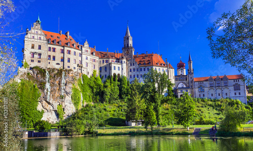 Beautiful places of Gremany - Sigmaringen town with impressive c photo