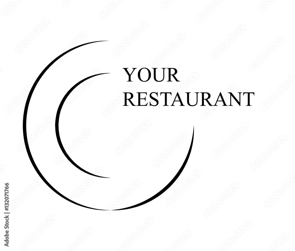 Fototapeta premium restaurant logo vector symbol icon design.