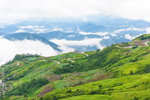 Mountain road at ( phu tubberk) in Phu Hin Rong Kla National Par