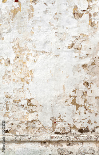Rough wall plaster.