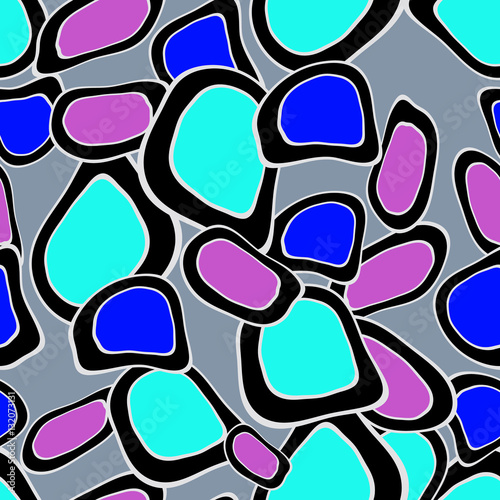 Seamless primitive geometric patterns of minimalism. The era 80's - 90's years design style.