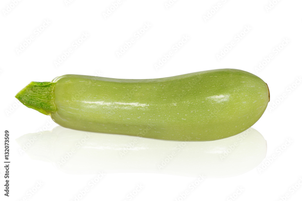 Fresh vegetable marrow. Isolated on a white background Fresh vegetable marrow. Isolated on a white background