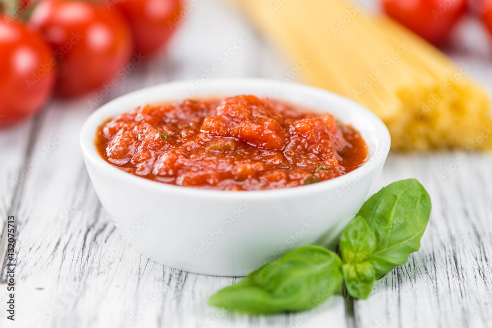 Tomato Sauce (selective focus) Tomato Sauce (selective focus)