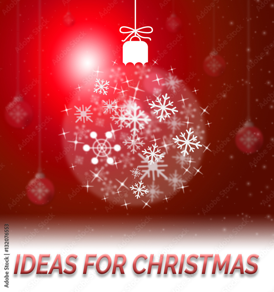 Ideas For Christmas Means Xmas Plan 3d Illustration Ideas For Christmas Means Xmas Plan 3d Illustration