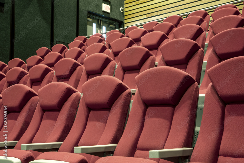 Fototapeta premium Red cinema or theater seats