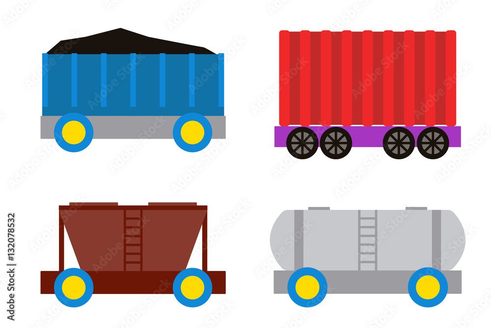 Toy train vector illustration.