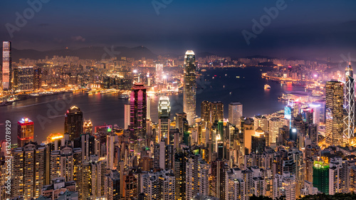 Fototapeta Naklejka Na Ścianę i Meble -  香港の夜景