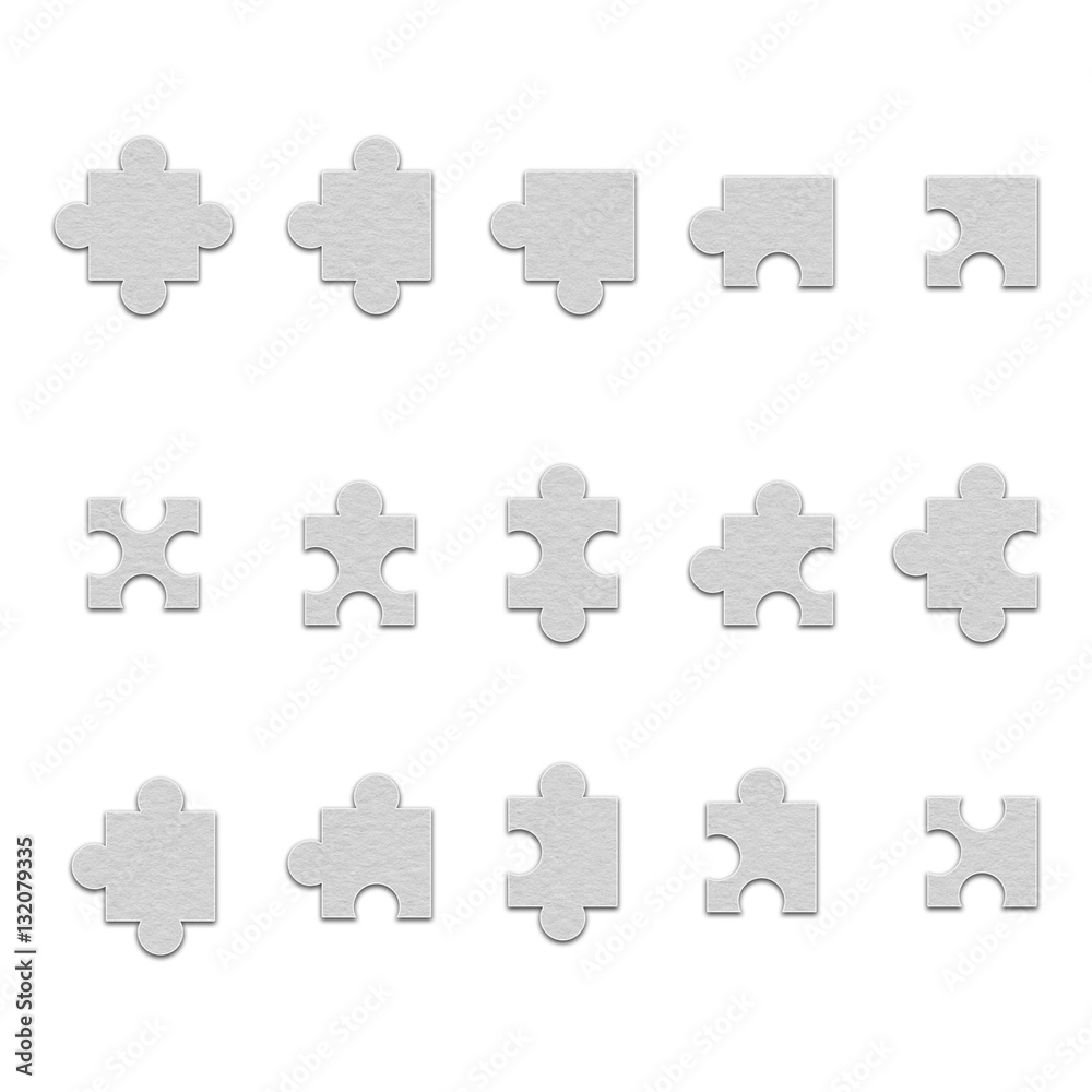 Jigsaw puzzle , paper design StockIllustration Adobe Stock