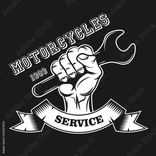 Motorcycle Club Logo. Vector Illustration