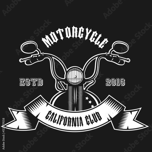 Motorcycle Club Logo. Vector Illustration