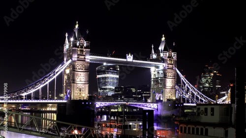 Tower Bridge and City of London hyper-lapse