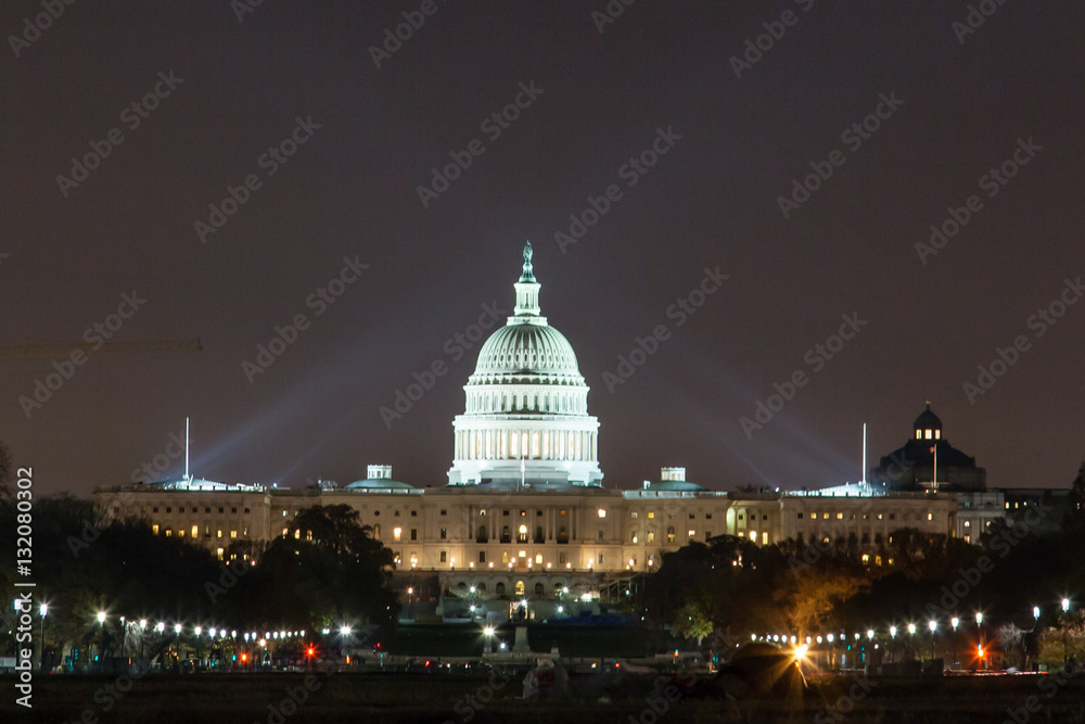 Fototapeta premium Washington DC Capitol Building at Night
