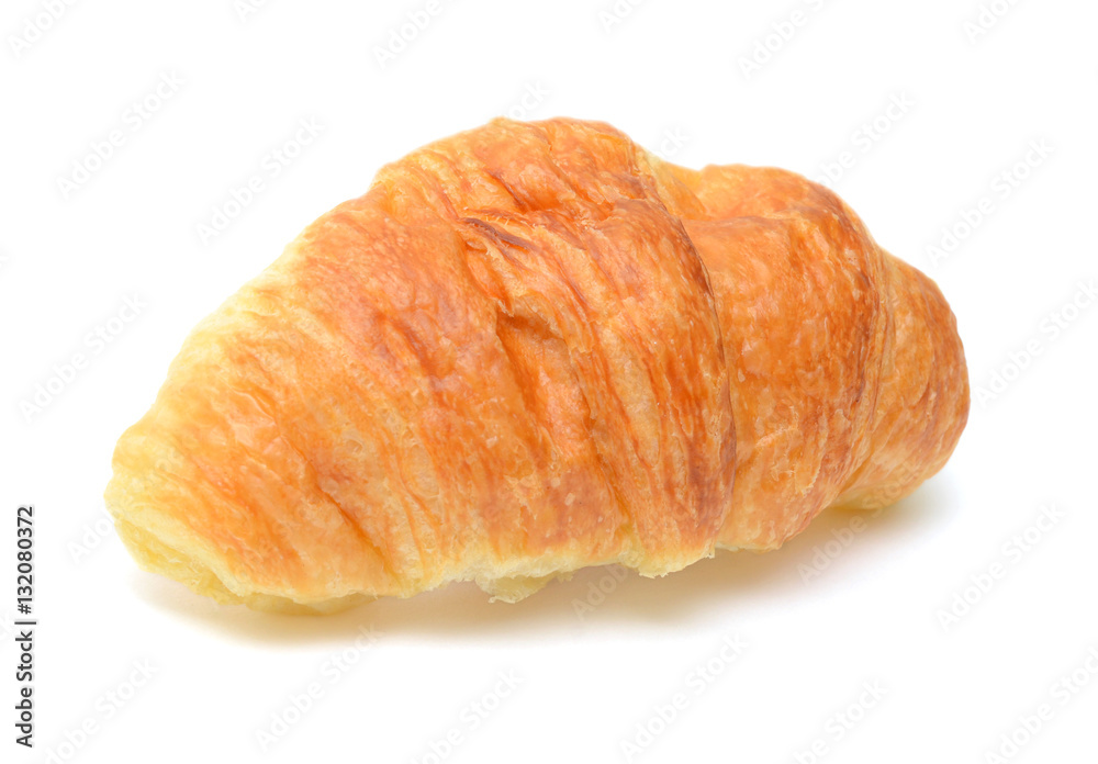 Fresh and tasty croissant on the white background Fresh and tasty croissant on the white background