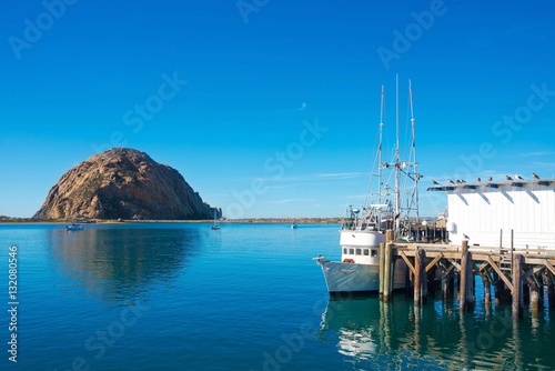 Morro Bay Harbor, Morro Bay Rock - San Luis Obispo, California C