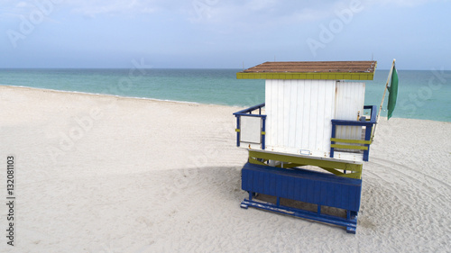 Lifeguard Tower Summer Tropical Beach Background © CascadeCreatives