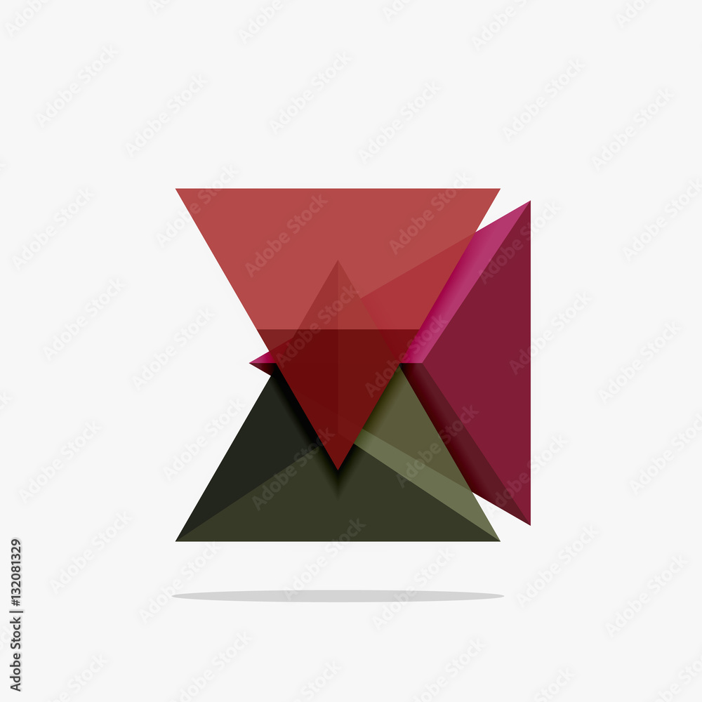 Blank triangle layout business template Blank triangle layout business template