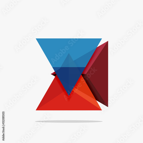 Blank triangle layout business template