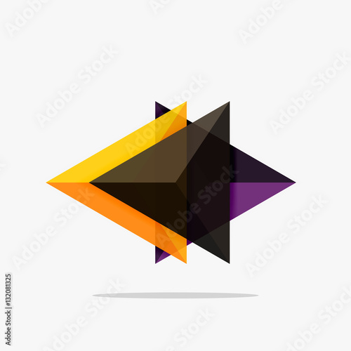 Free Download Blank triangle layout business template - GFXLoad