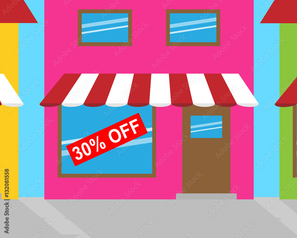 Thirty Percent Off Means Discount 3d Illustration Thirty Percent Off Means Discount 3d Illustration