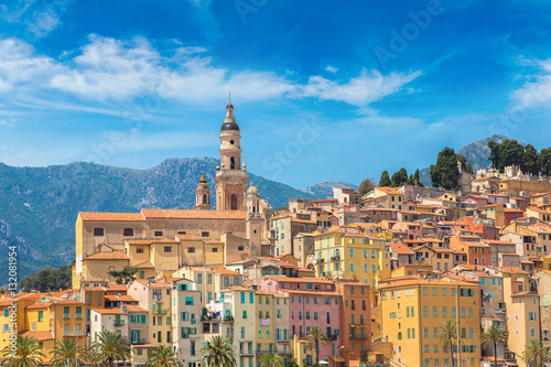 Menton on french Riviera, France