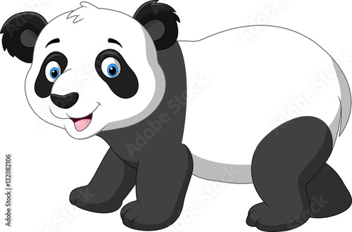 Fototapeta Naklejka Na Ścianę i Meble -  Cute baby panda cartoon

