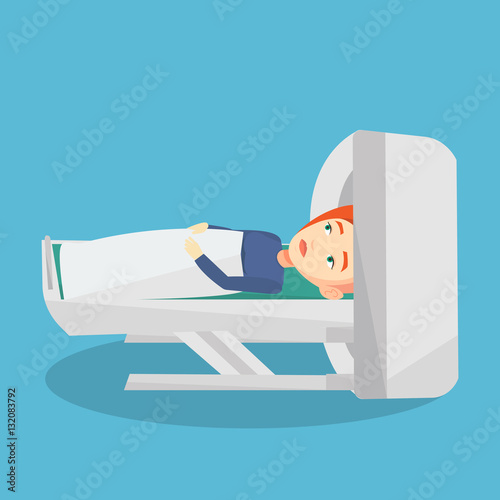 Magnetic resonance imaging vector illustration.