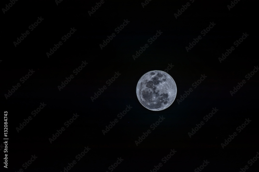 Fototapeta premium Full moon on the dark night