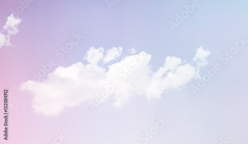 sky and soft cloud with pastel color filter , nature abstract ba